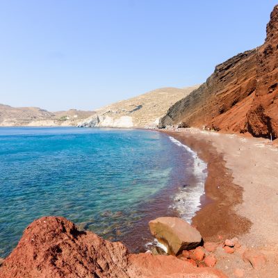 The,Red,Beach,In,Santorini,Island,(near,Akrotiri),,Greece