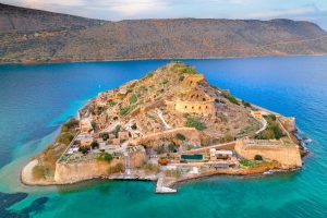 View οf τhe Ιsland οf Spinalonga Crete Greece.